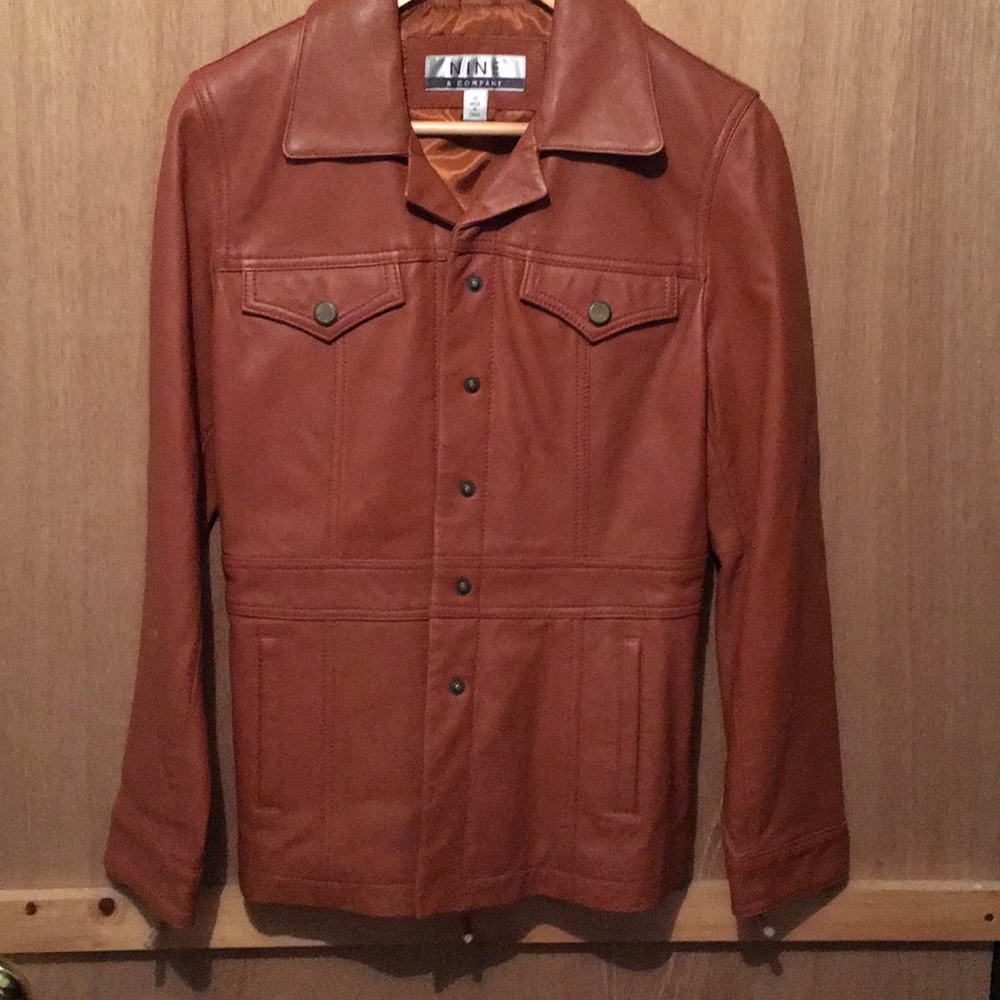 Brown leather Nine and Company jacket!